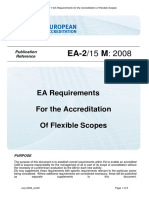EA Requirements For The Accreditation of Flexible Scopes: Publication Reference