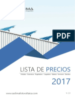 Tarifa Saclima Solar Fotovoltaica PVP 2017 2.0