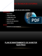 Plan de Mantenimiento Del Motor Electrico