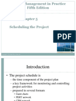 Project Management in Practice Fifth Edition Scheduling The Project