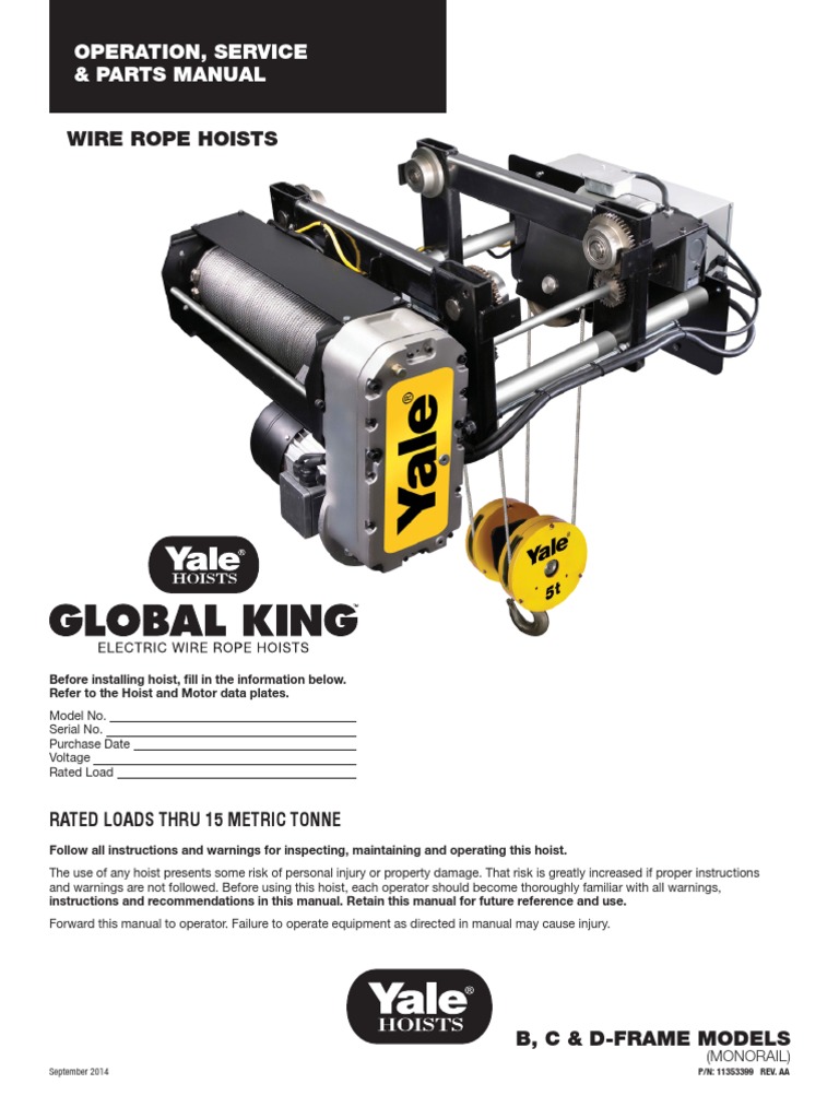 Shaw box world series hoist manual cm hoist wiring diagrams 