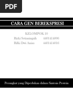 Kelompok 10. Cara Gen Berekspresi