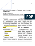 Guía Para El Análisis Crítico de Publicaciones Cientificas