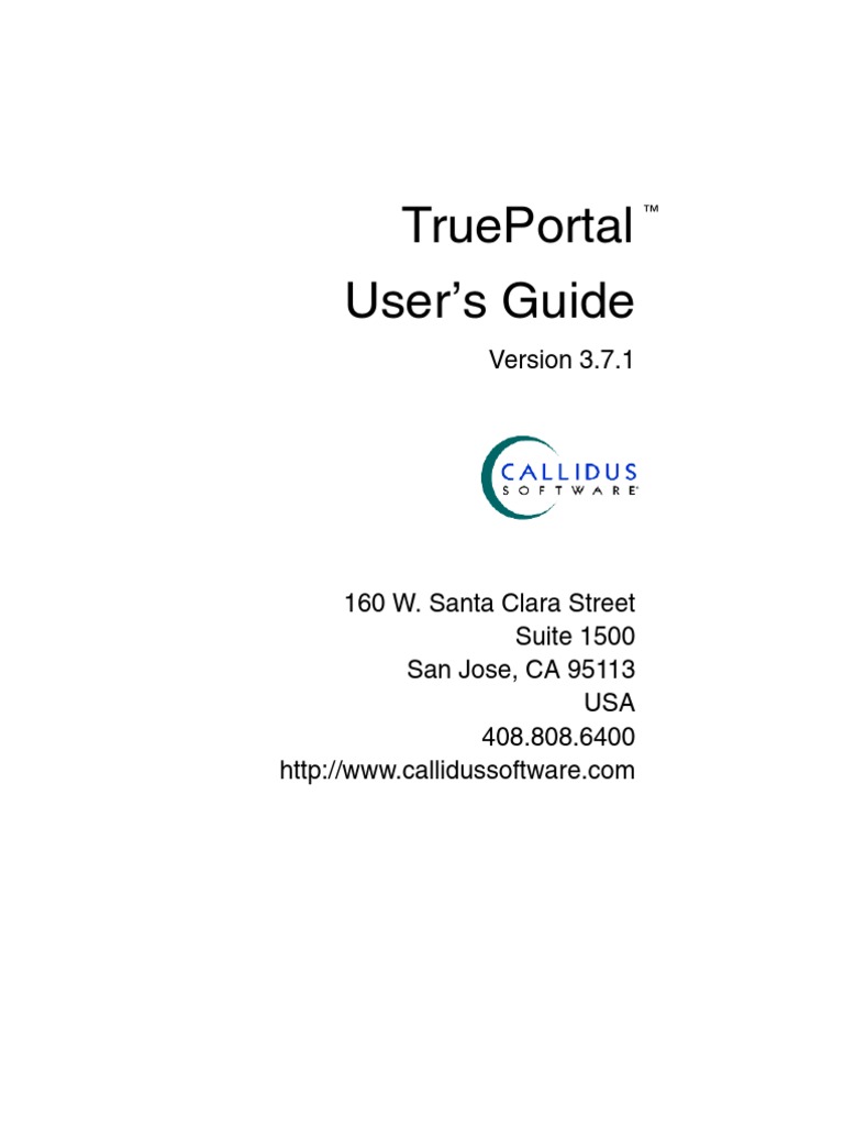 True Portal User Guide | PDF | Proprietary Software | Application Software