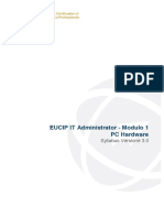 EUCIP IT Administrator - Modulo 1 - Syllabus - V3.0