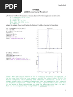 Discrete Fourier Transform Lab