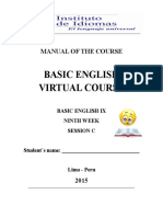 Basic English Virtual Course: Manual of The Course