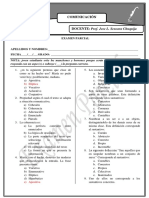 EXAMEN PARCIAL - II TRIMESTRE Comunicacion SEGUNDO PDF