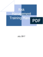 Risk Management Training Manual: July 2017