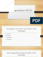 Antipsychotics MCQ's PDF