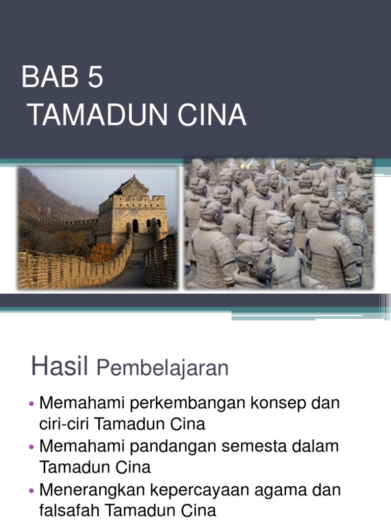 Bab 5 Tamadun Cina 1 Pptx