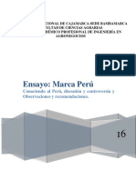 Ensayo Marca Perú