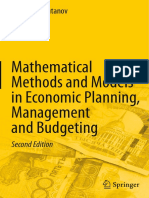 Galimkair Mutanov Mathematical Methods and Models in Economic Planning, Management and Budgeting