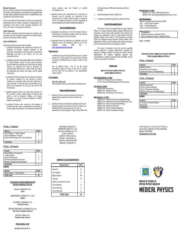 UST Graduate School | PDF | Science & Mathematics | Technology ...