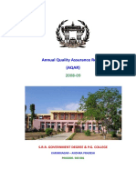 Annual Quality Assurance Report (AQAR) : S.R.R. Government Degree & P.G. College