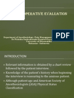 The Preoperative Evaluation
