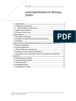 Chapter I: General Specifications For Biomass Gasification System