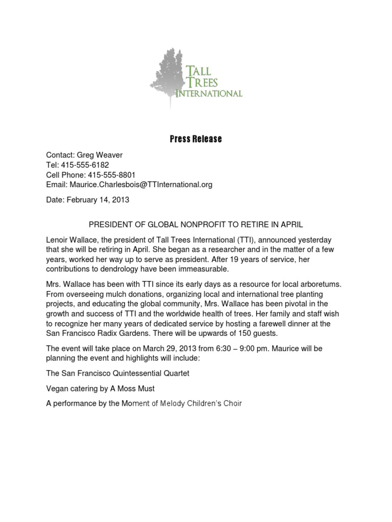 TTI President Lenoir Wallace to Retire | PDF | Social Science