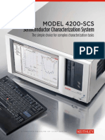 MODEL 4200-SCS Semiconductor Characterization System: The Simple Choice For Complex Characterization Tasks