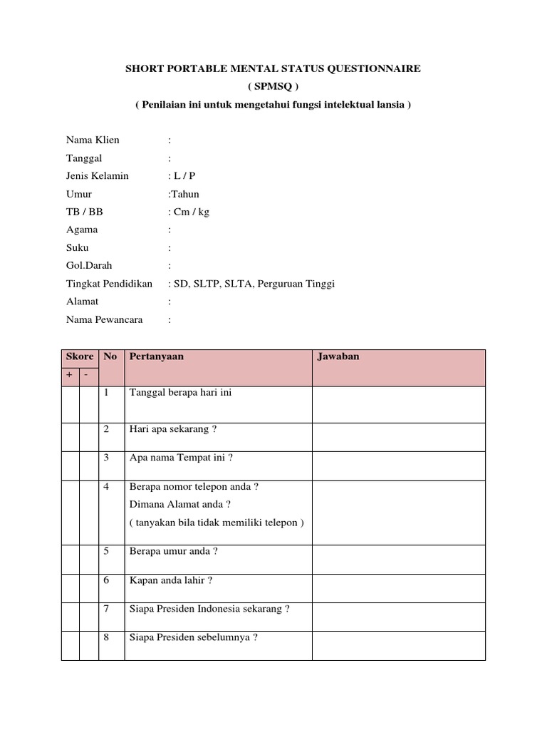 SPMSQ | PDF