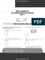 Soal SNMPTN Test Kemampuan Dasar 2011 Dan Jawaban