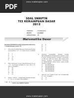 Soal SNMPTN Test Kemampuan Dasar 2012 Dan Jawaban