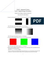 Industrial Vision Lab 2: Digital Image Formation