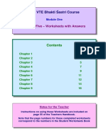 7Kh97 (%KDNWL Dvwul&Rxuvh: Section Five - Worksheets With Answers