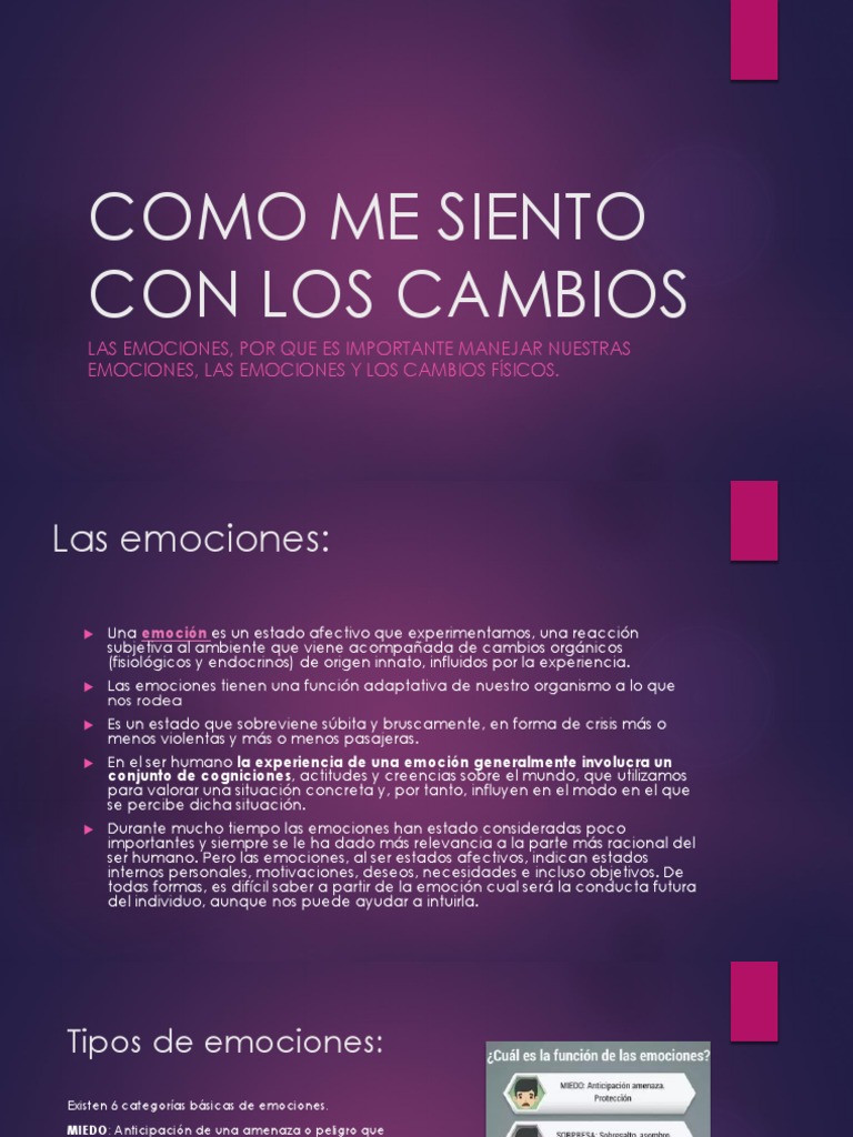 Manejo de Emociones en Cambios Afectivos | PDF | Ira | Las emociones
