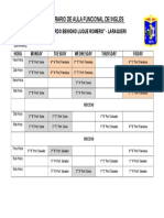 Horario Ingles