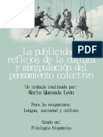 La Publicidad, Reflejos de Cultura y Manipulación Del Pensamiento Colectivo