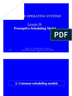 Preemptive Scheduling Model