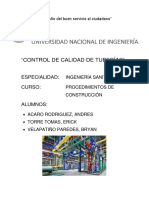 Tema 1 - Control de Calidad de Tuberias