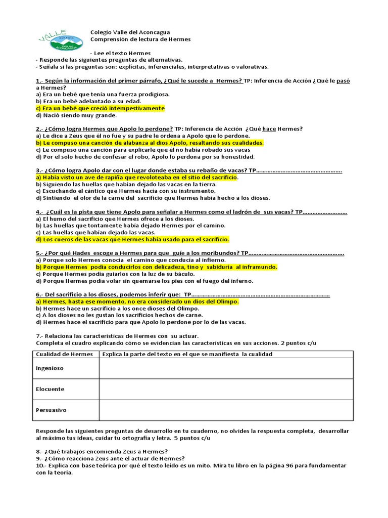 Comprension De Hermes Apolo Religion Y Creencia