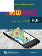 A Bold Voice Annual Report 2016-2017 - Ontario Human Rights Commission