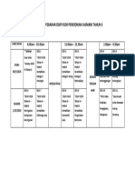 Jadual Penyebaran DSKP KSSR Pendidikan Jasmani Tahun 6