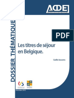 Les Titres de Sejours en Belgique