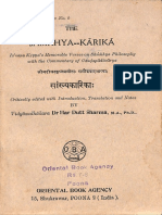 The Samkhya Karika 1933 - Dr. Har Dutt Sharma