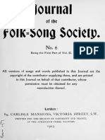 Journal of The Folk Song Society No.6
