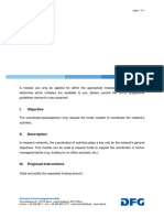 DFG Module Coordination Funding Guidelines
