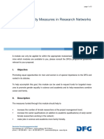 Gender Equality Measures in Research Networks: I. Objective