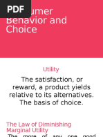 Household Behavior and Choice