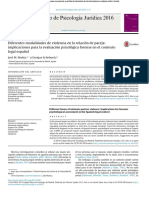 Diferentes Modalidades de Violencia en La Relación de Pareja Contexto Forense