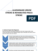 Penatalaksanaan Umum Stroke & Rehabilitasi Pasca Stroke