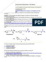 Lista de Exercícios Química Farmacêutica