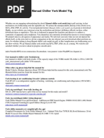 Manual Chiller York Model Ytg 6