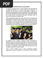 Propósitos de La Educación