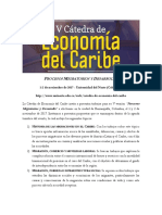 Call For Papers - V Cátedra de Economía Del Caribe