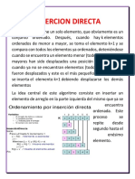 4.1 - Ordenación Por Inserción Directa