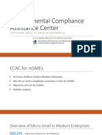 Environmental Compliance Assistance Center: For Micro-Small To Medium Enterprises